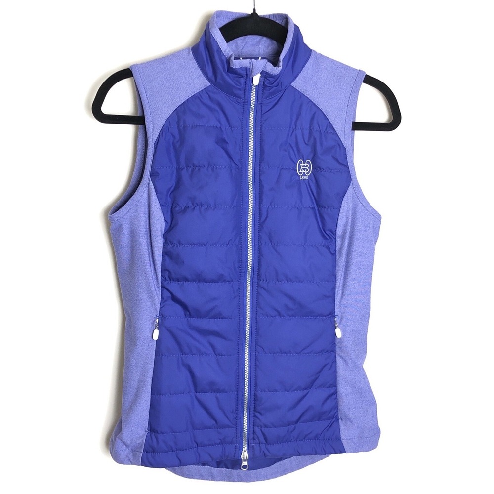 Zero Restriction Pasatiempo Golf Quilted Primaloft Insulated Vest XS Purple